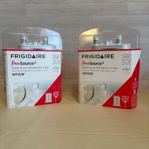 New 2 Pack -Frigidaire PureSource2 Refrigerator Water Filter WF2CB WMWF2CB White